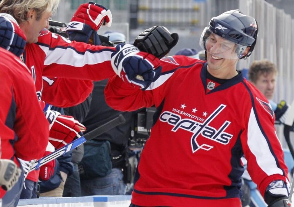 Peter Bondra v drese Washingtonu Capitals.