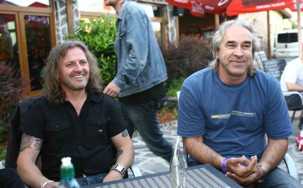 Krst cd skupiny Arzén;Jozef Pepa Vojtek;Marián Grexa;16.6.2008 Route 69 Bratislava;foto: michal Smrčok