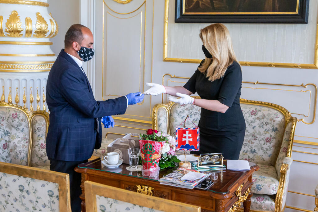 Na snímke je Zuzana Čaputová v Prezidentskom paláci v Bratislave.