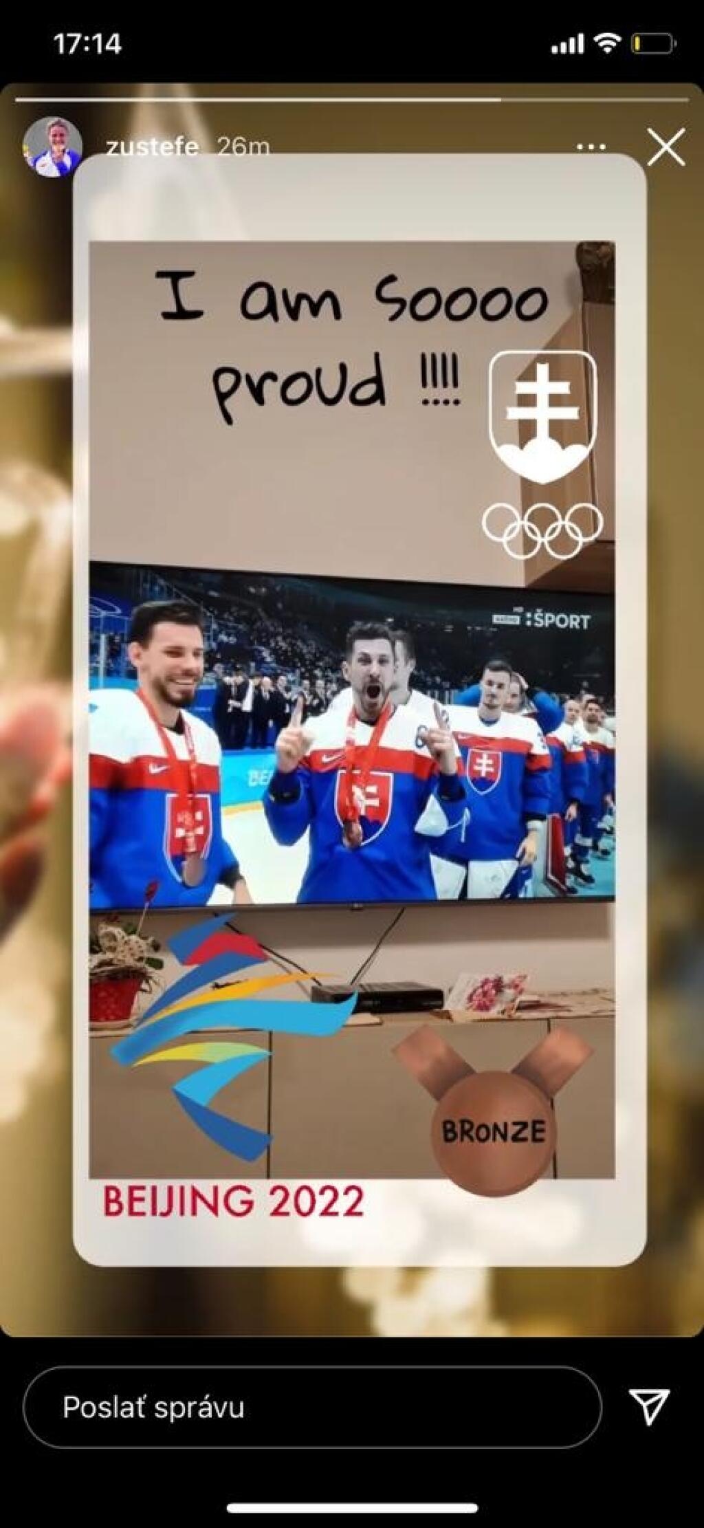 Slovenskí športovci a osobnosti gratulovali našim famóznym hokejistom cez sociálne siete.