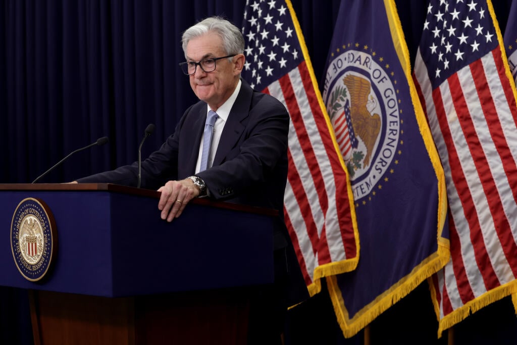Federal Reserve Chair Jerome H. Powell Holds News Conference At Federal Open Market Committee Meeting