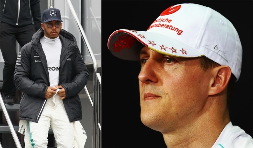 Lewis Hamilton chce vedieť, ako je na tom Michael Schumacher.