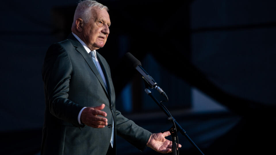 Na snímke bývalý prezident ČR Václav Klaus počas podujatia Oslavy prijatia Deklarácie o zvrchovanosti SR v sobotu 13. júla 2024 v Starej Bystrici. FOTO TASR - Daniel Stehlík