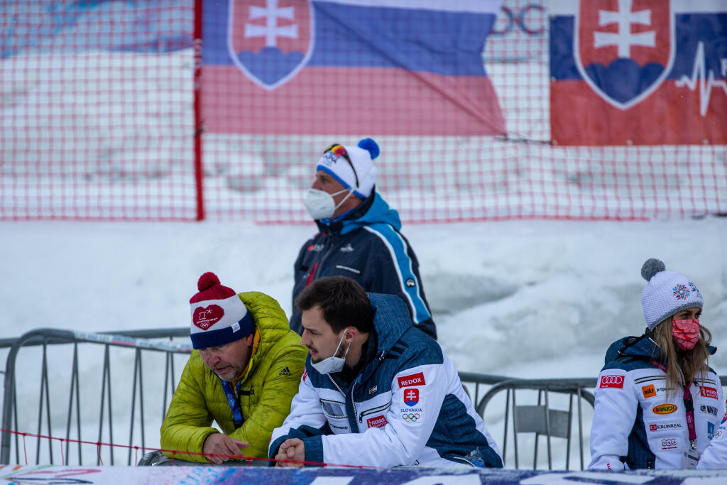 Na snímke je prvé kolo slalomu Jasná 2021.