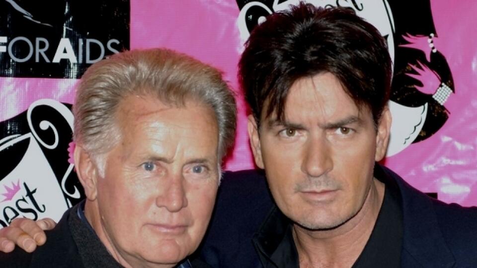 Otec so synom: Martin a Charlie Sheen.