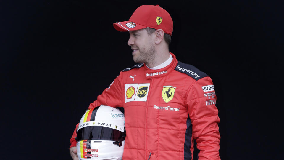 Nemecký pilot Formuly 1 Sebastian Vettel jazdiaci za tím Scuderia Ferrari