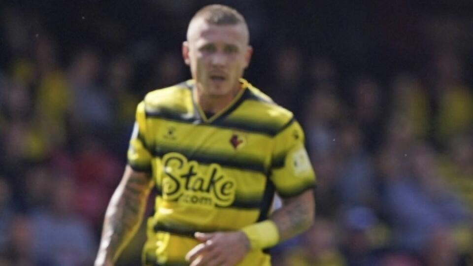 EBE 66 Watford - Na snímke vľavo slovenský stredopoliar Watfordu Juraj Kucka, druhý zľava jeho spoluhráč  Peter Etebo pri streľbe v zápase 1. kola anglickej Premier League vo futbale FC Watford - Aston Villa v sobotu 14. augusta 2021. FOTO TASR/AP



Watford´s Peter Etebo, center, during the English Premier League soccer match between Watford and Aston Villa, at Vicarage Road, in Watford, England, Saturday, Aug. 14, 2021. (Jonathan Brady/PA via AP)