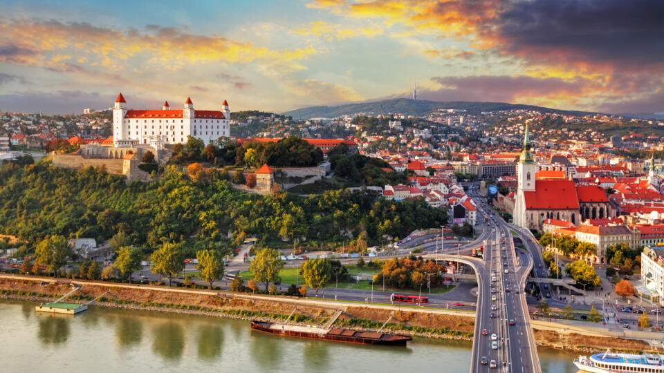 Bratislava - Bratislavský hrad - Dóm sv. Martina - Nový most
