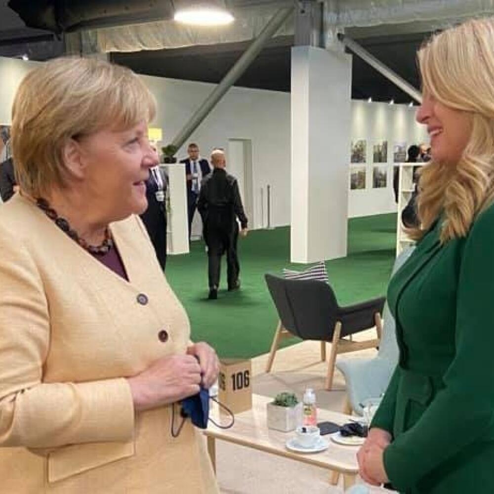Zuzana Čaputová a Angela Merkelová