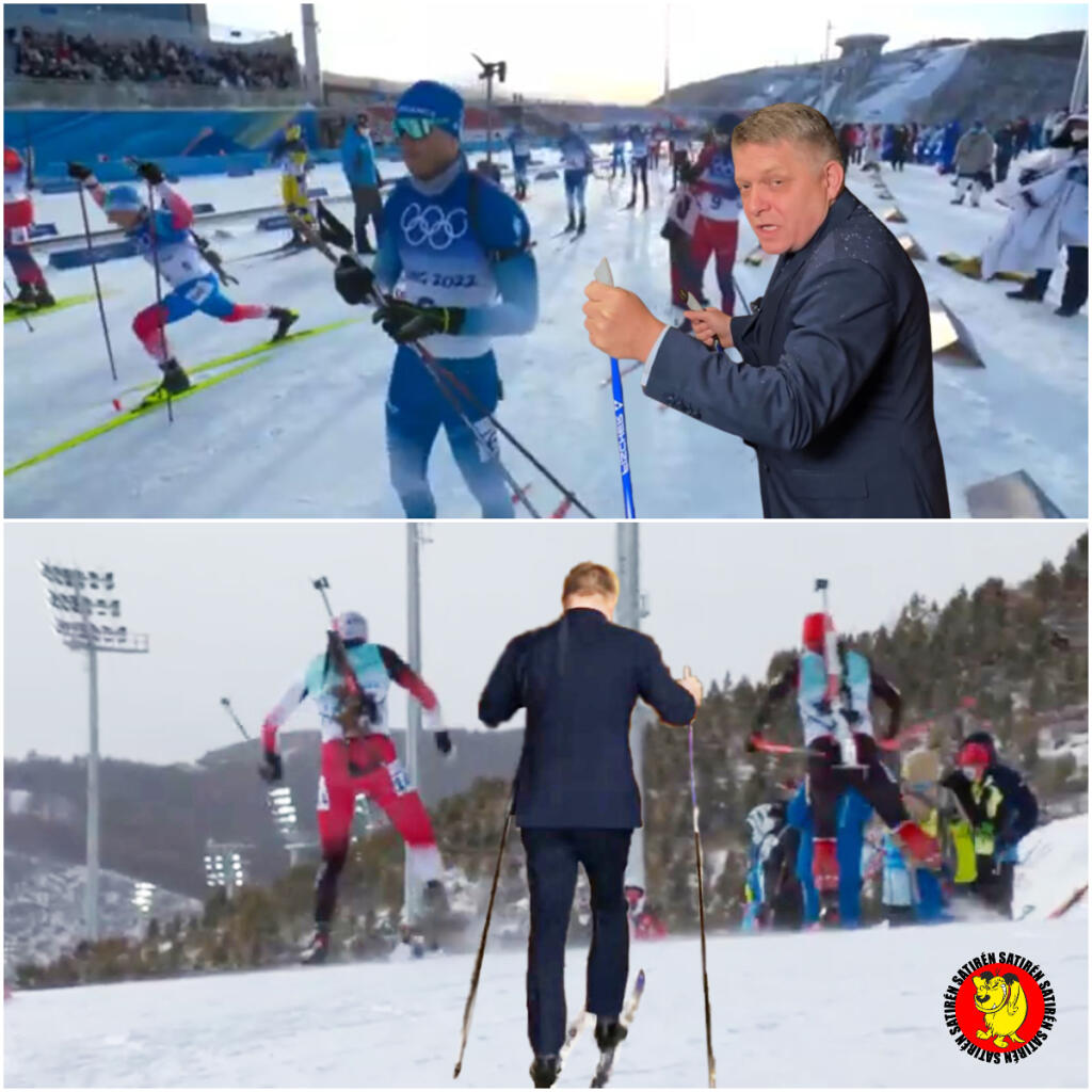 Ako by to vyzeralo, keby na olympiáde bojovali o medaily naši politici? Robert Fico by bojoval v biatlone.