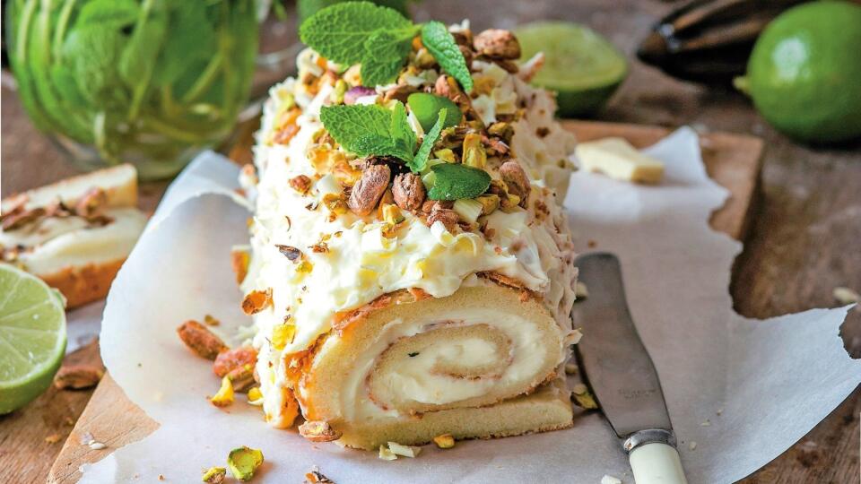 Švajčiarska roláda s mascarpone a bielou čokoládou