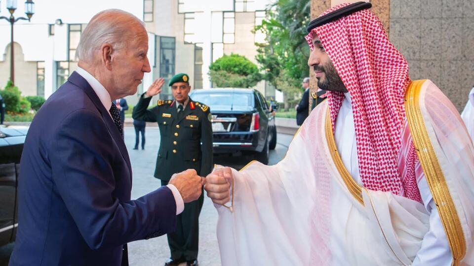 Joe Biden a Muhammad bin Salmán.