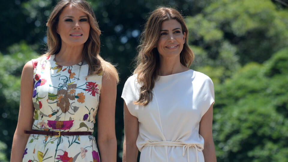 Juliana Awada (vpravo) a Melania Trump