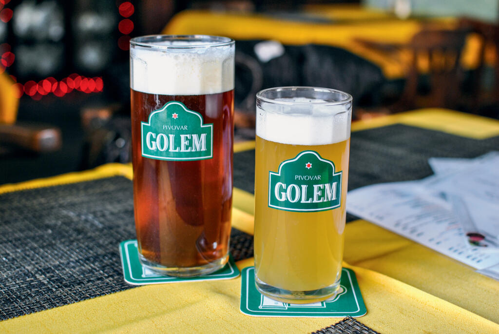 Pivo z košického pivovaru Golem