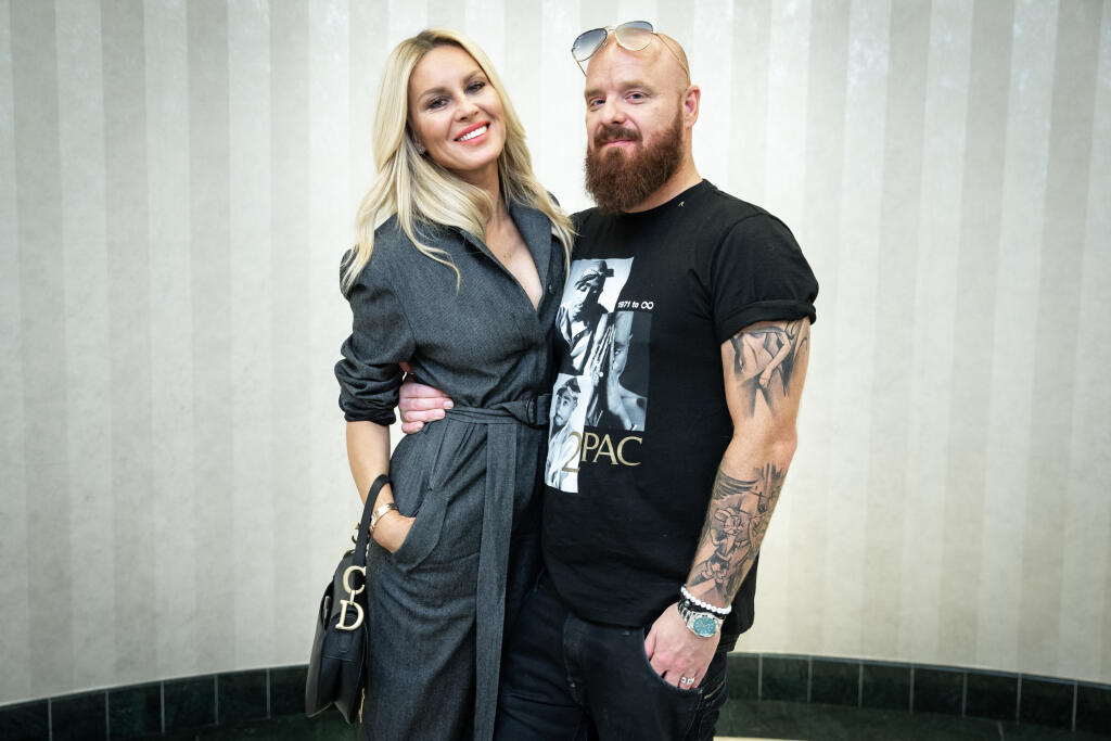 Simona Krainová s manželom Karlom Vágnerom pri rozhovore v jednom z bratislavských hotelov.