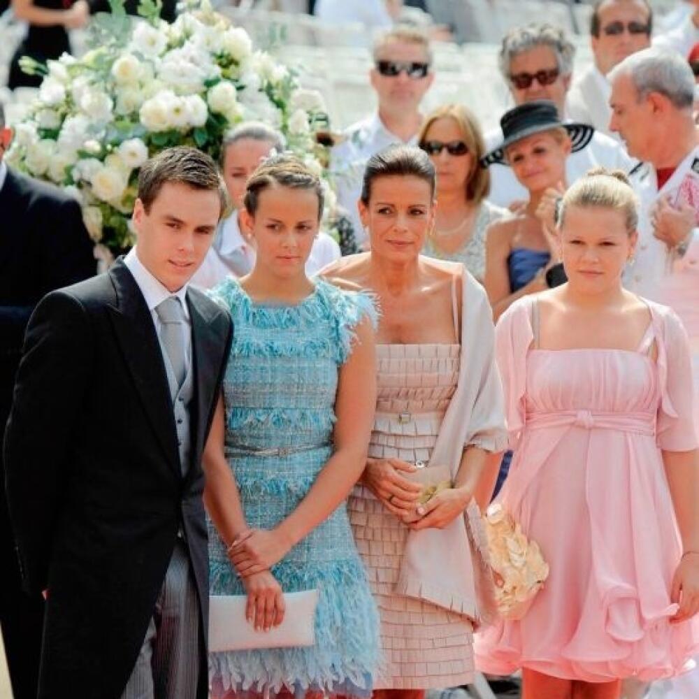Monacká princezná Stephanie s deťmi.