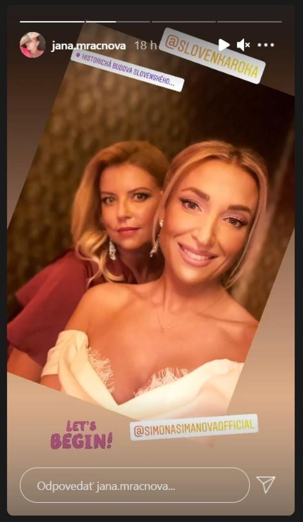 Na galavečere Slovenka roka nechýbala ani moderátorka a partnerka tenistu Lukáša Lacka Simona Simanová.