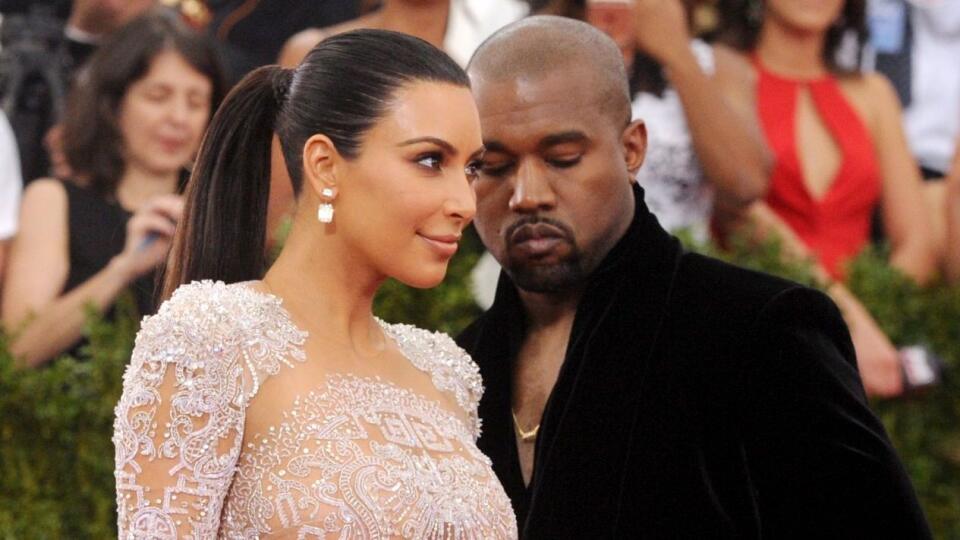 Kim Kardashian a Kanye West.