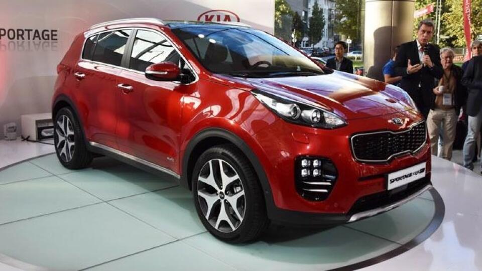 Kia Sportage štvrtej generácie počas živej