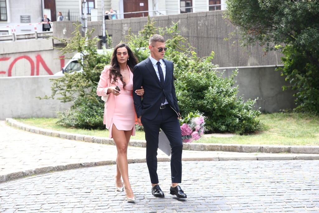 Martin Škrtel s manželkou Barborou.