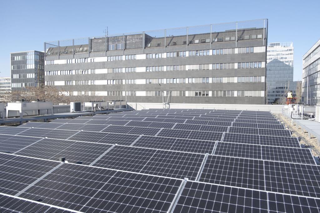 Fotovoltická elektráreň v areáli SPP v Bratislave