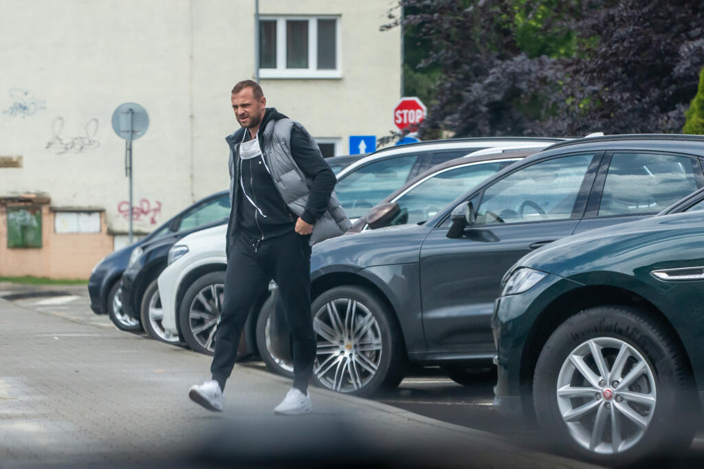 Na snímke je Marián Gáborík pár dní po pôrode, keď musel v Trenčíne povybavovať všetky potrebné veci.