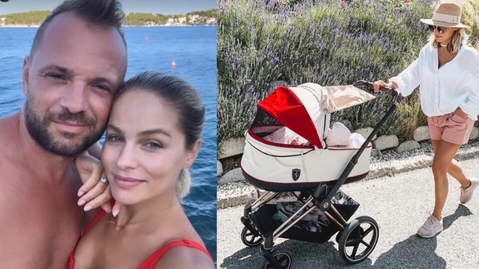 Ivana Gáboríková kočíkuje najmladšiu dcéru po svojom.