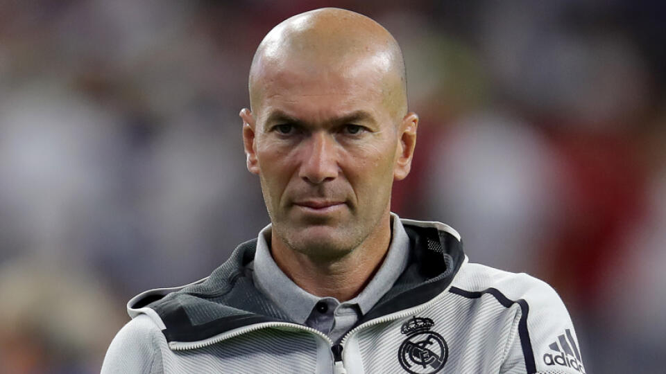 Tréner Realu Madrid Zinedine Zidane.