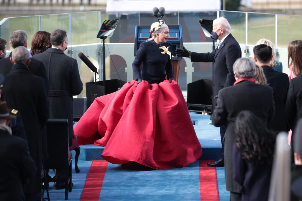 Lady Gaga na inaugurácii Bidena.