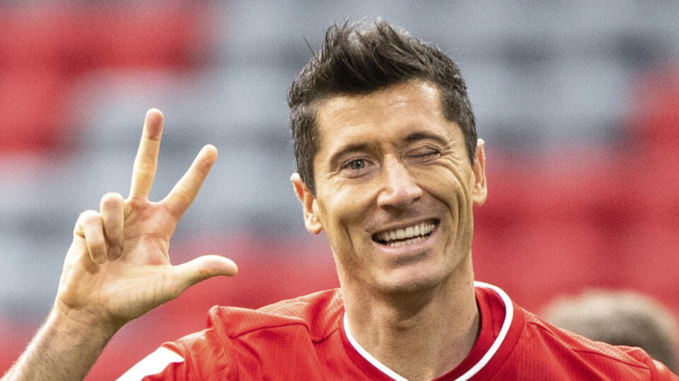 Futbalista Bayernu Mníchov Robert Lewandowski.