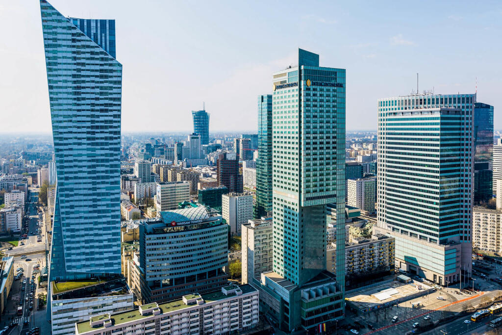 Výhľad z Paláca kultúry a vedy