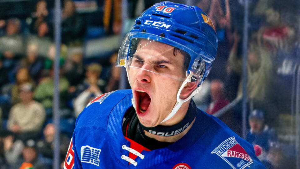 Filip Mešár v drese Kitcheneru Rangers.