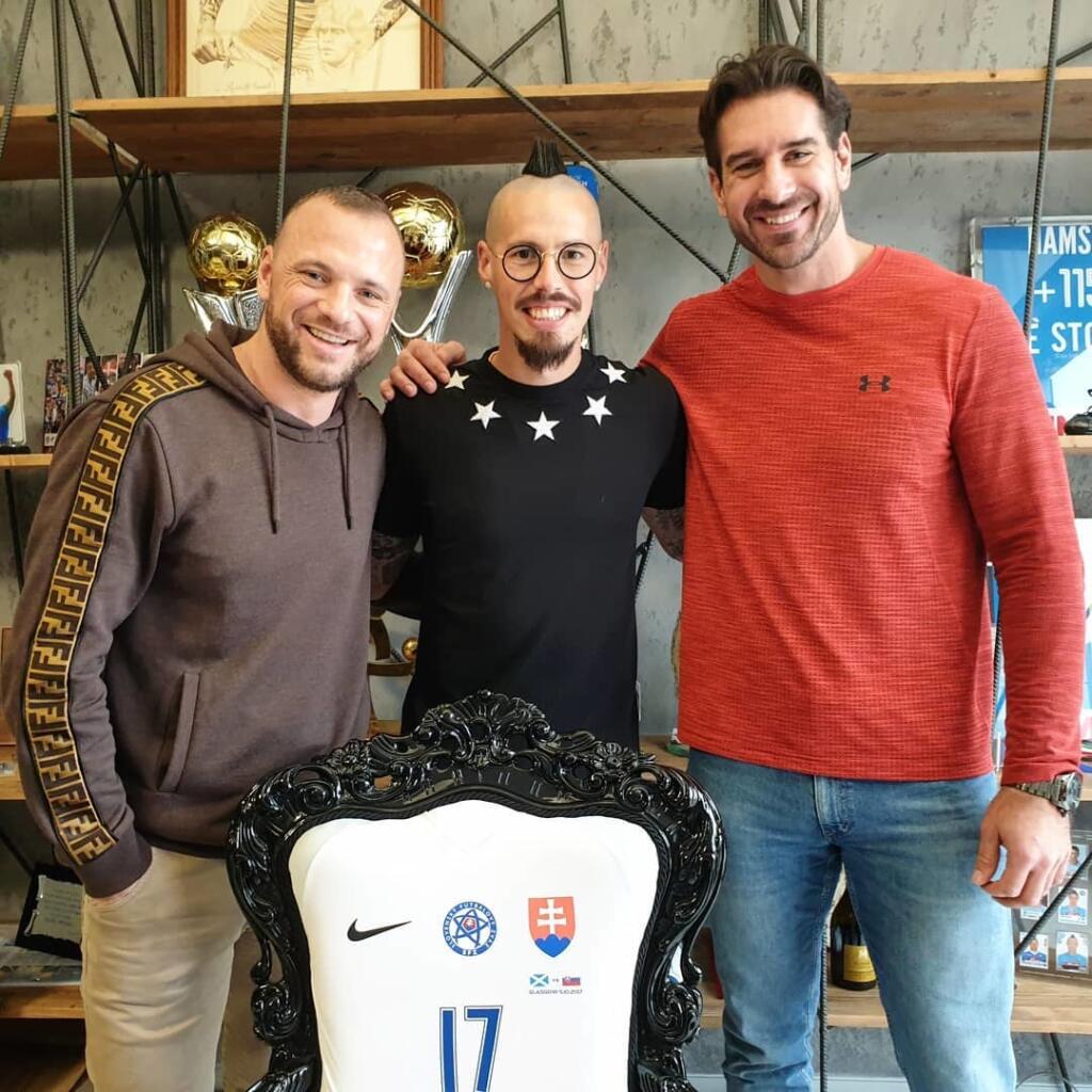 Boris Valábik, Marek Hamšík a Marián Gáborík
