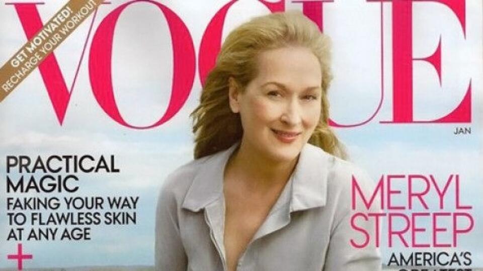 Januárové vydanie Vogue skrášlila 62-ročná Meryl