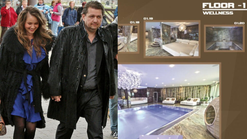 Ladislav Bašternák so ženou Tatianou si žijú v parádnom prepychu.