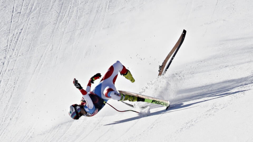 Švajčiar Kryenbühl prežil v Kitzbüheli desivý pád.