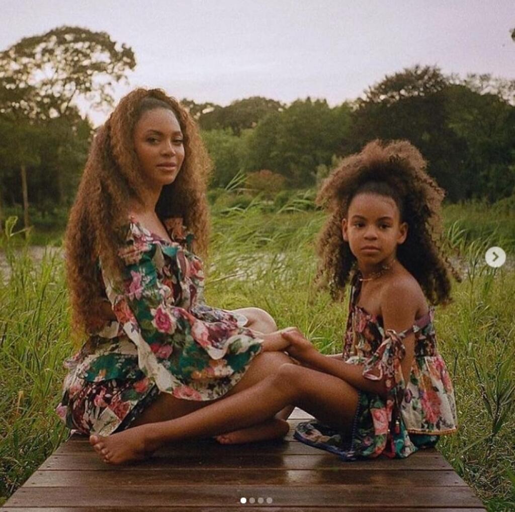 Beyoncé s prvorodenou dcérou Blue Ivy.