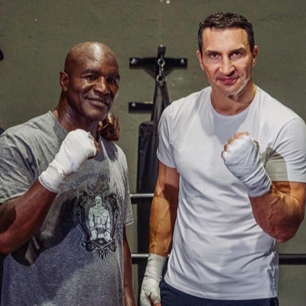 Evander Holyfield a Vladimir Kličko.