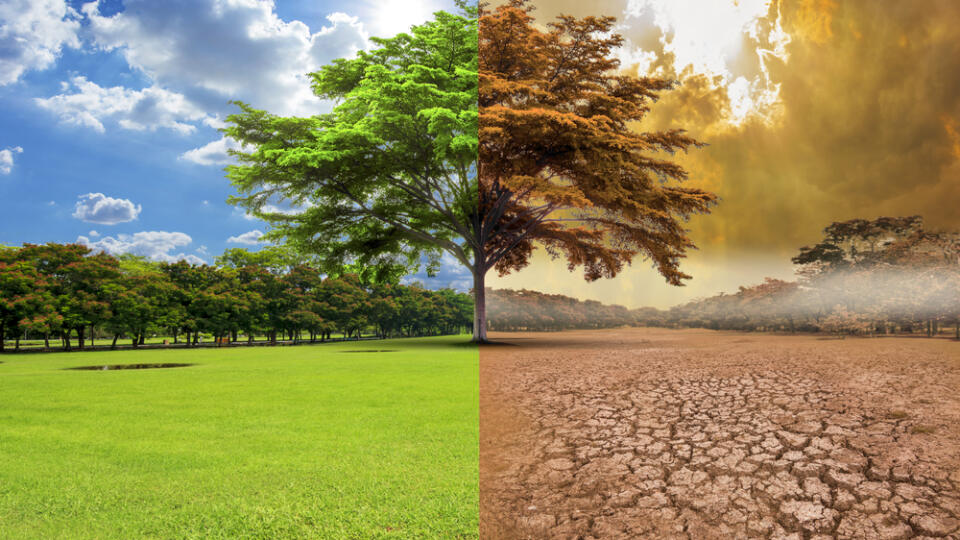 A,Global,Warming,Concept,Image,Showing,The,Effect,Of,Arid