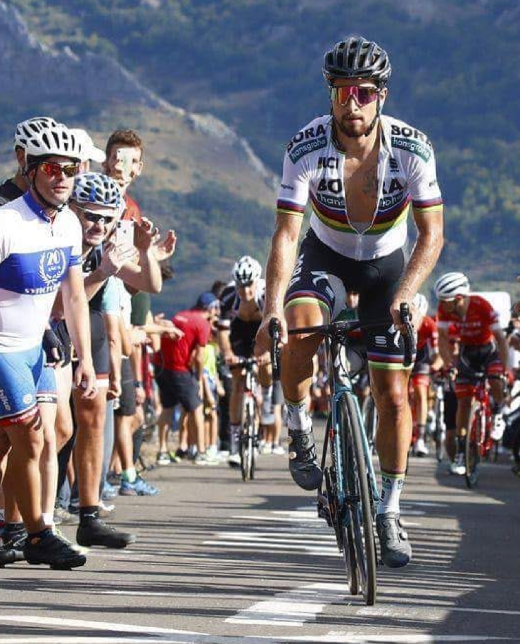 Sagan dokázal z celého šprintu vyvinúť najvyššiu silu, ale v priemere zaostával: priemerná rýchlosť 58,5 km/h, najvyššia rýchlosť 62,8 km/h, priemerná sila 1070W, najvyššia sila 1420W (2 kone).