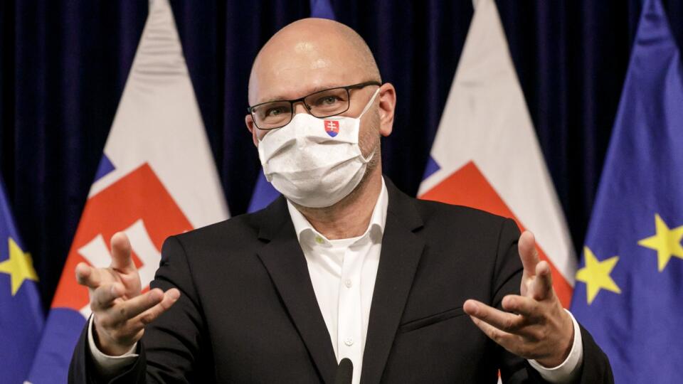 Na snímke prvý podpredseda vlády a minister hospodárstva SR Richard Sulík počas tlačovej konferencie po 21. zasadnutí vlády 20. mája 2020 v Bratislave. FOTO TASR – Dano Veselský