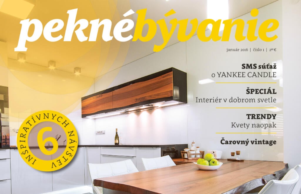 Novú tvár dal NMH aj mesačníku Pekné bývanie