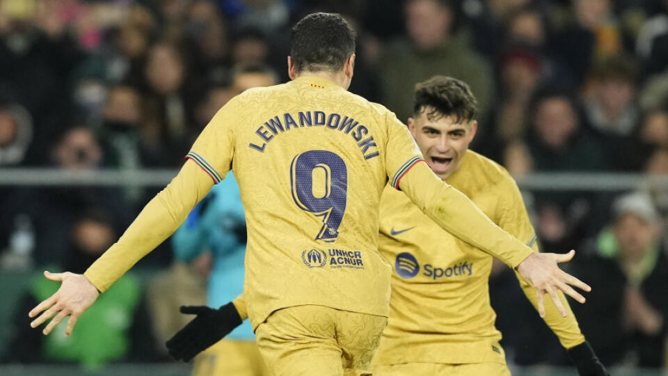 Barcelona zdolala Betis Sevilla 2:1.