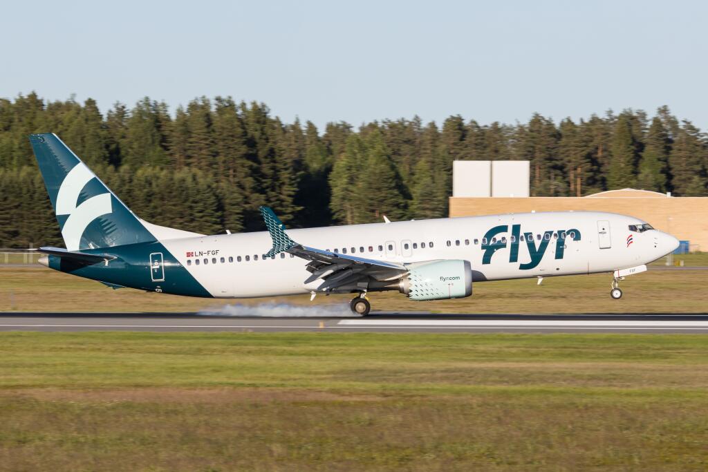 Oslo,,Norway,-,June,20,2022:,A,Flyr,Airlines,Boeing