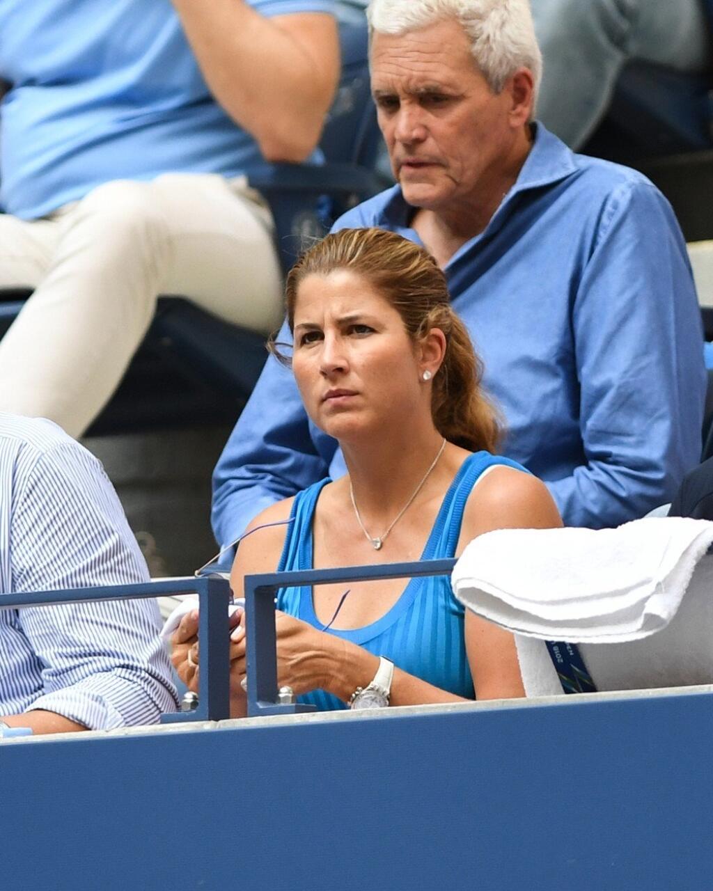 Federerova Mirka sa po absencii v 2. kole objavila v treťom opäť na tribúne.