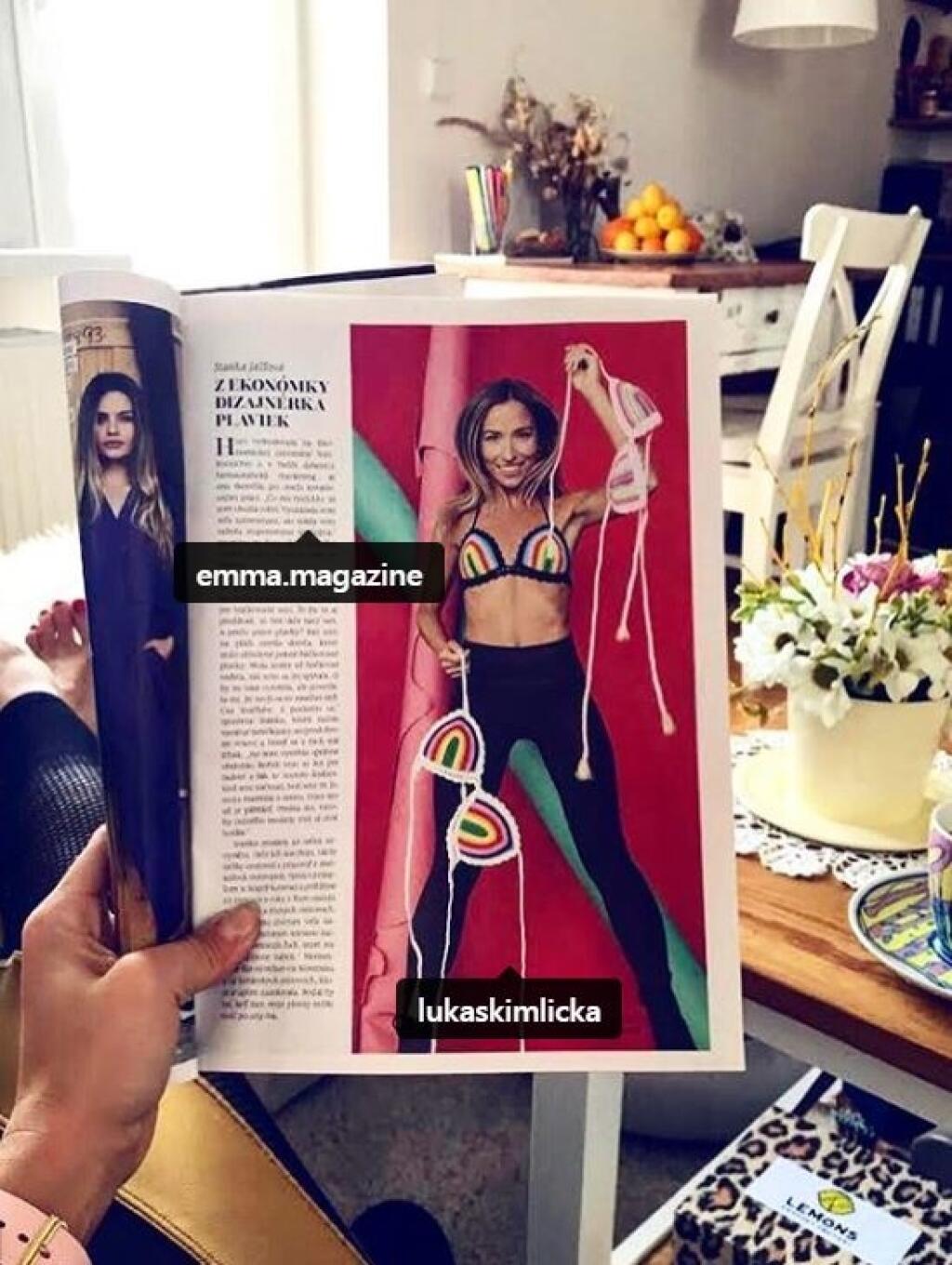 Stanka v magazíne EMMA žiari.