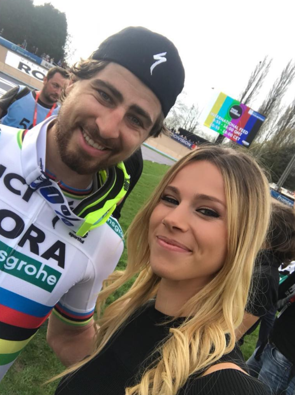 Sexi Francúzka sa zvečnila s Petrom Saganom aj po jeho veľkolepom triumfe na Paríž-Roubaix v roku 2018.