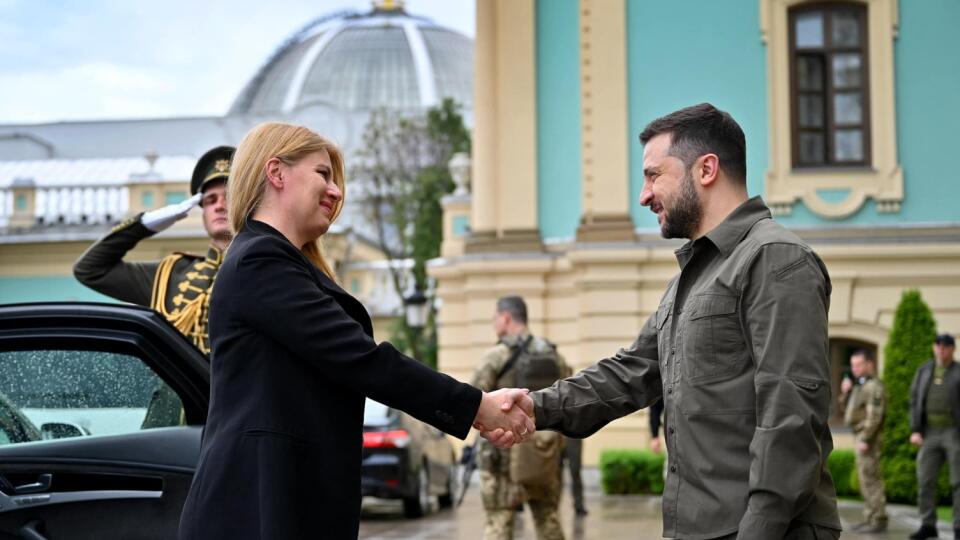 Prezidentka sa na Ukrajine stretla s V. Zelenským a vystúpila v parlamente.