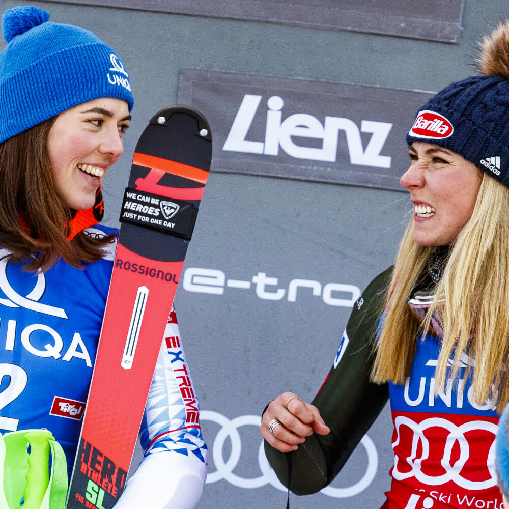 Petra Vlhová a Mikaela Shiffrinová.