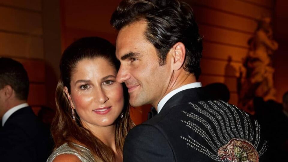 Mirka Federerová a Roger Federer